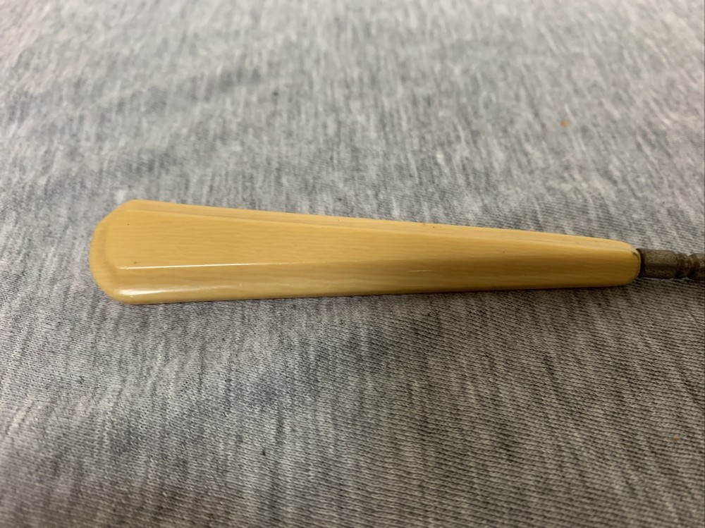Antique Art Deco Celluloid Button Corset Hook