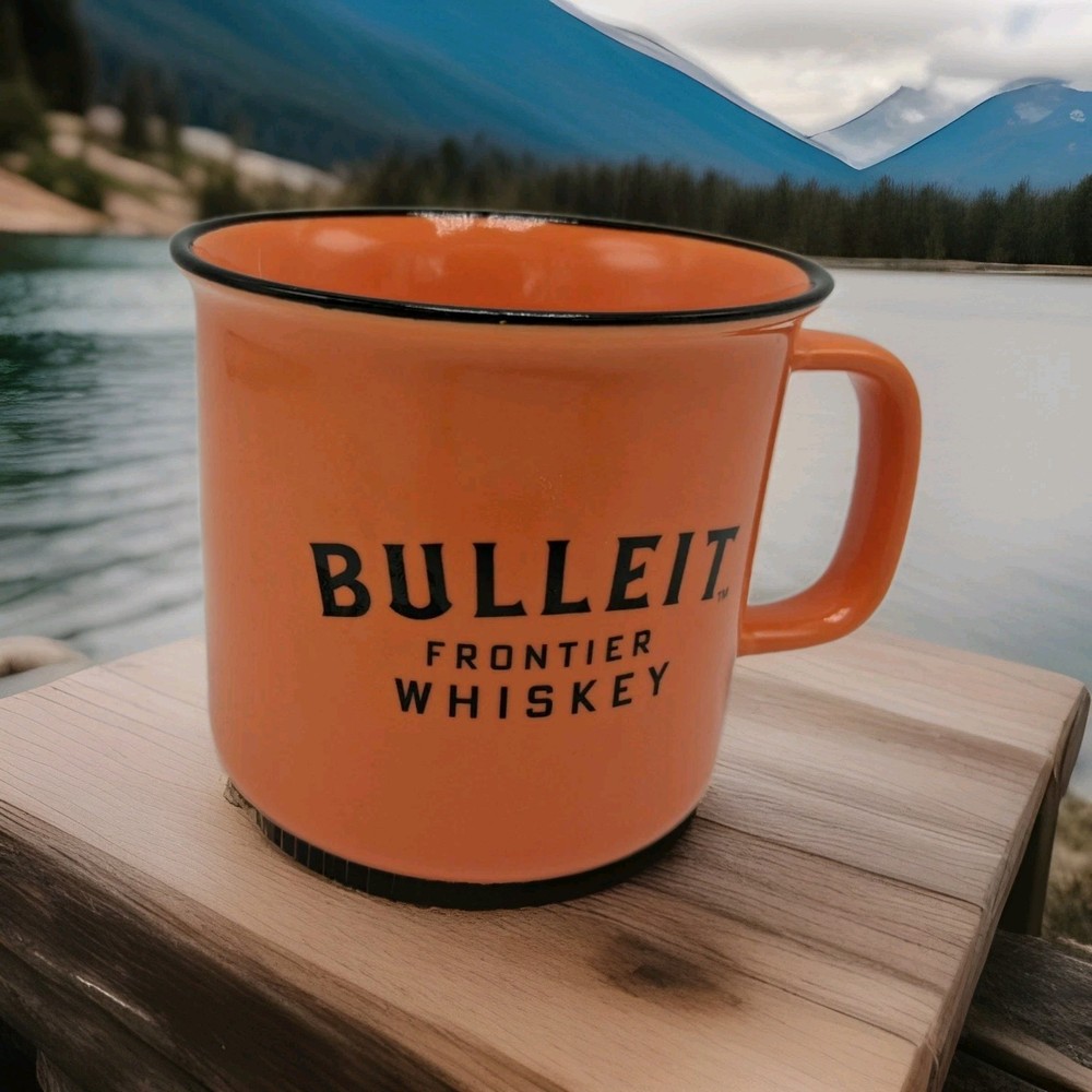 Bulleit  Frontier Whiskey Orange  Coffee Mug Cup
