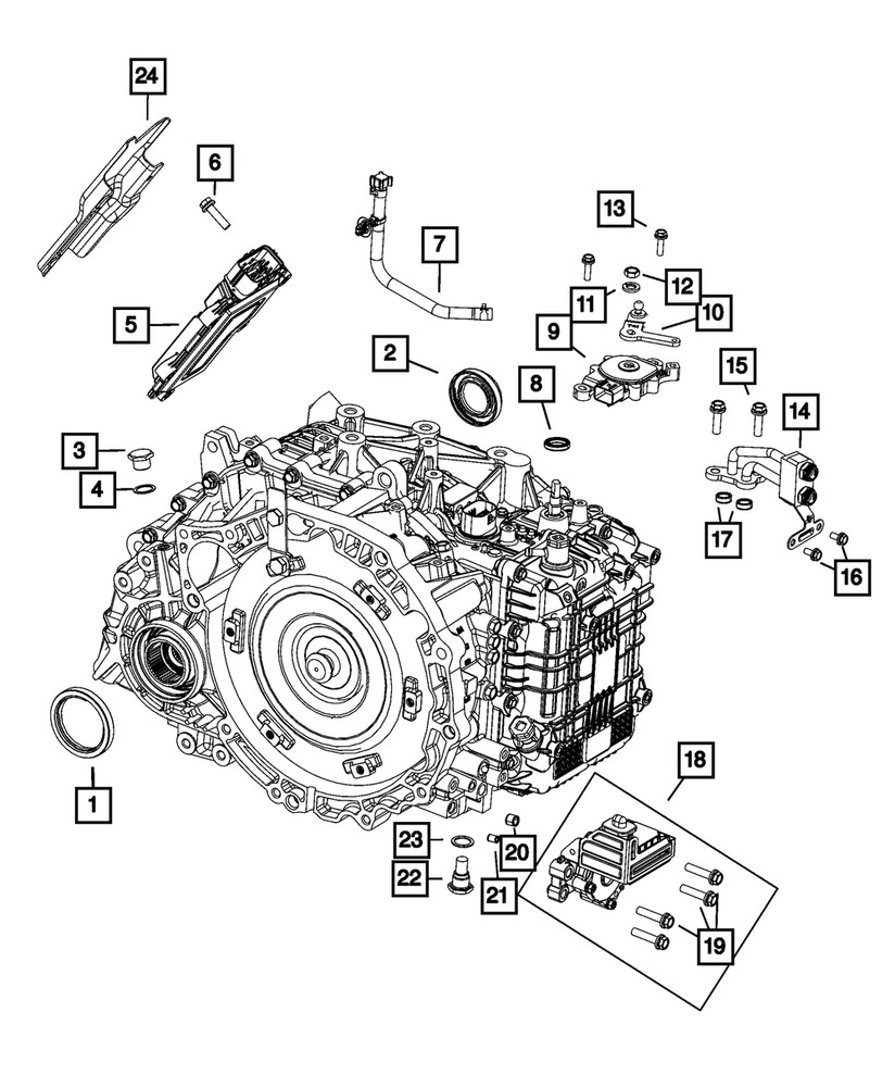 Genuine Mopar Transmission Control Module 68617909AB