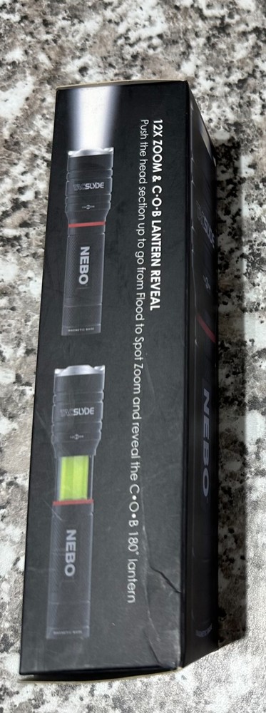 NEBO Tac Slyde Multi-Function 300 Lumen Weatherproof LED Flashlight + Lantern