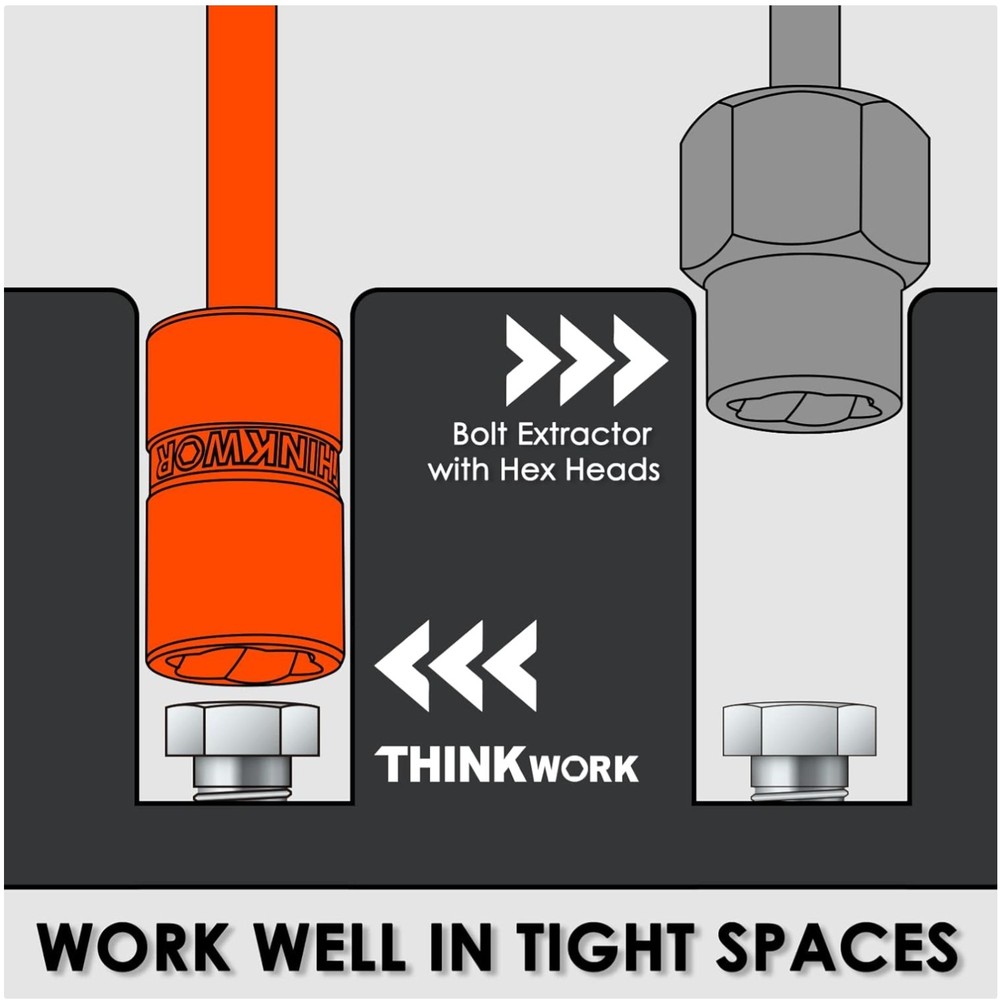 Easy Out Screw Extractor Kit, Left Hand Drill Bit Set
