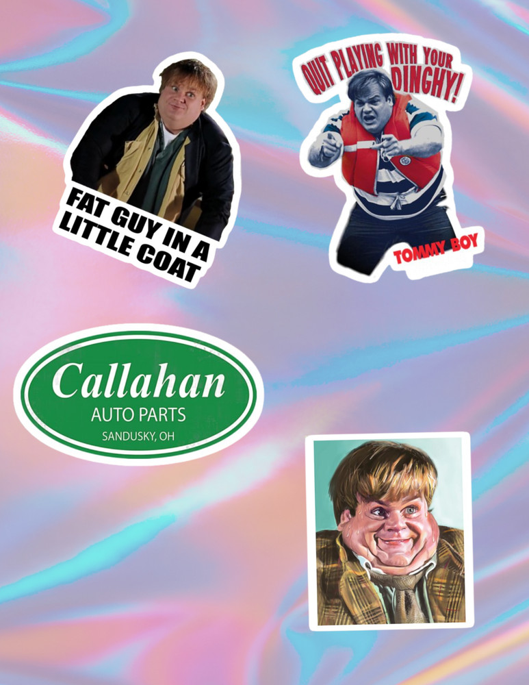 Tommy Boy 90s Movie 4pc Sticker Pack