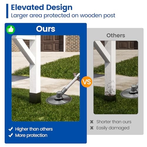 4Pack Adjustable Post Protector (Range 3.5" to 6") Fence Post Protector 4 Pack