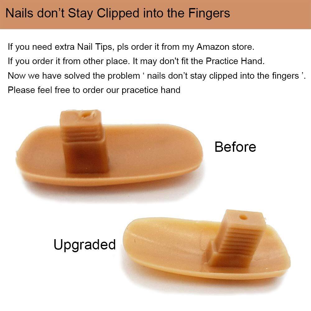 Flexible Nail Training Practice Hand Nail Manicure DIY Practice Tool