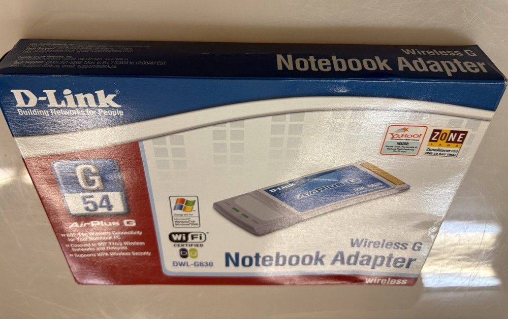 D-Link Wireless G Notebook Adapter BRAND NEW ITEM