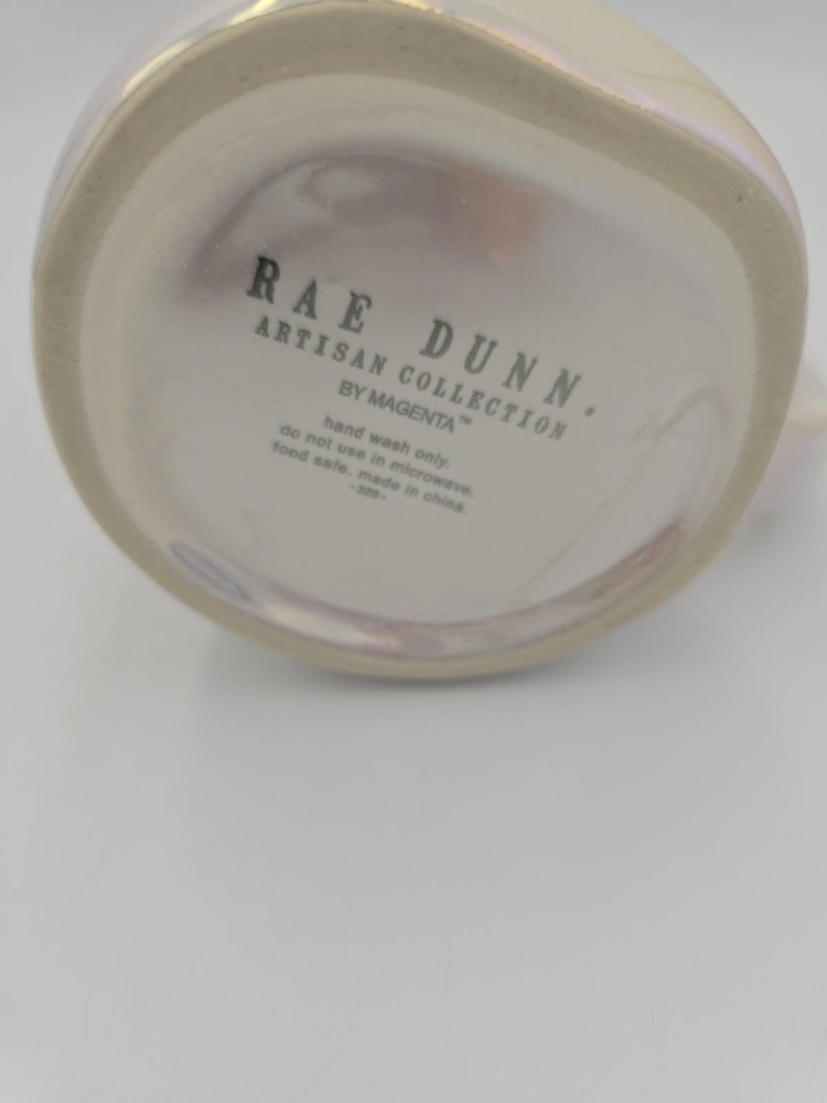 Rae Dunn White Christmas Iridescent Mug