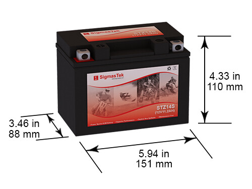 SigmasTek Battery Replacement for Mainstream MSZ14S, SLA Rechargeable