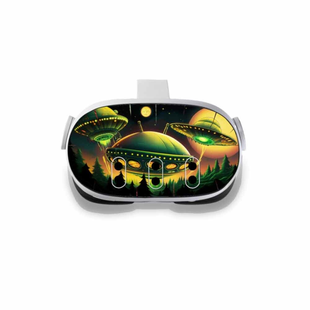 Alien Encounter Decal Compatible with Meta Quest 3 Headset Protective Decal