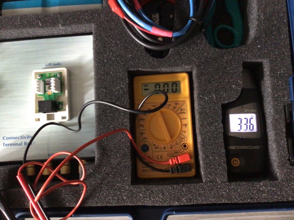 C-Tech Training Tester Case system kit home audio ?? copper cable ??