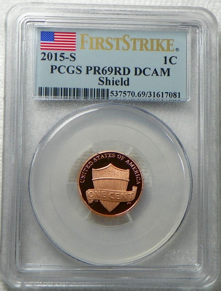 2015-S Proof Lincoln Cent Penny PCGS PR69RD DCAM FIRST STRIKE