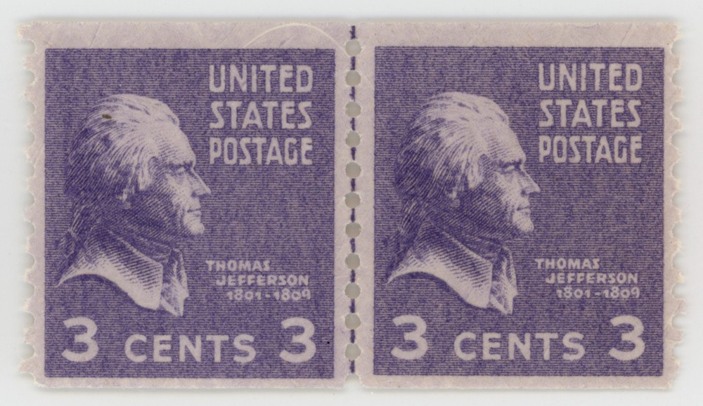 US #842 Line Pair | Mint NH | Very Fine