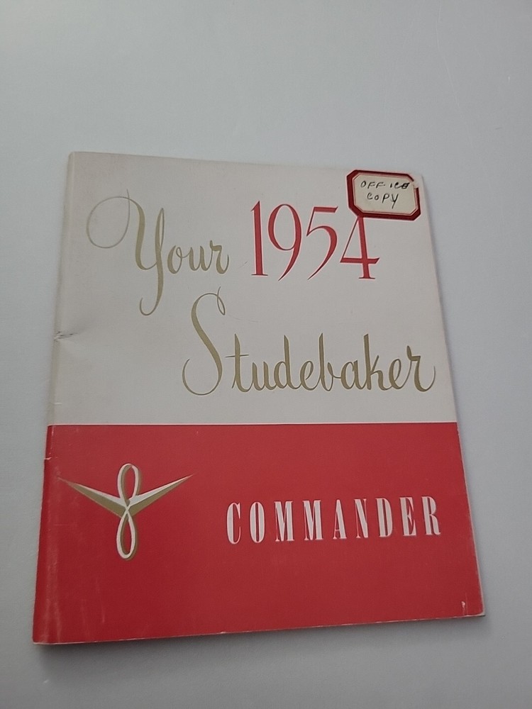 1954 Owner's Guide Studebaker Commander