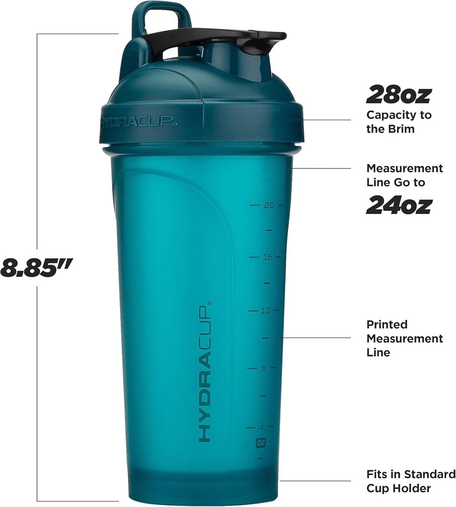 6-Pack PRO Leak-Proof Shaker Bottles - Comfortable Drinking & Measurement