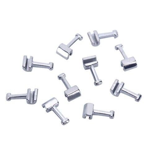 50Pcs Dental Ortho Stainless Steel For Rectangular/Round Wire Crimpable Hook
