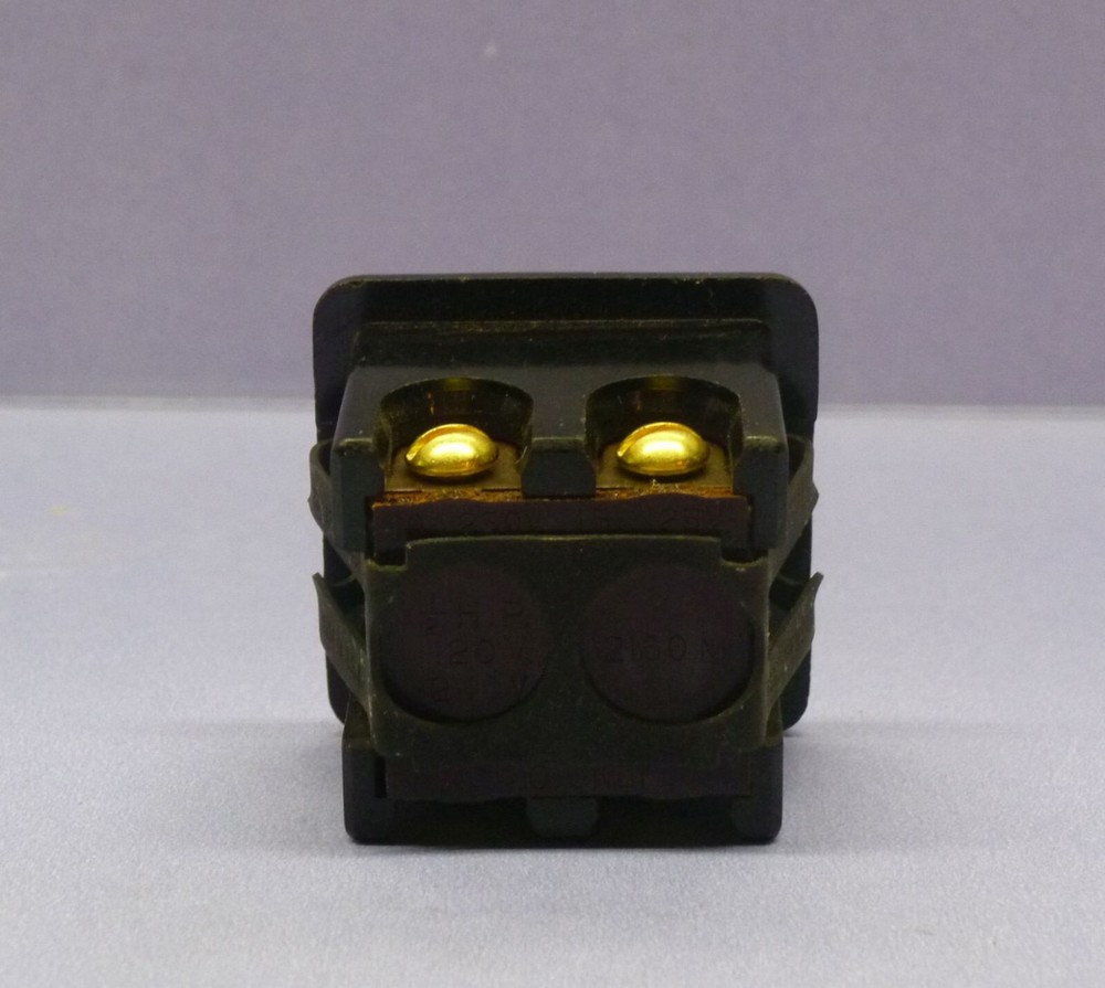 Vintage Leviton Bakelite Double-Pole DPST Snap-in Wall Panel Toggle Switch 15A