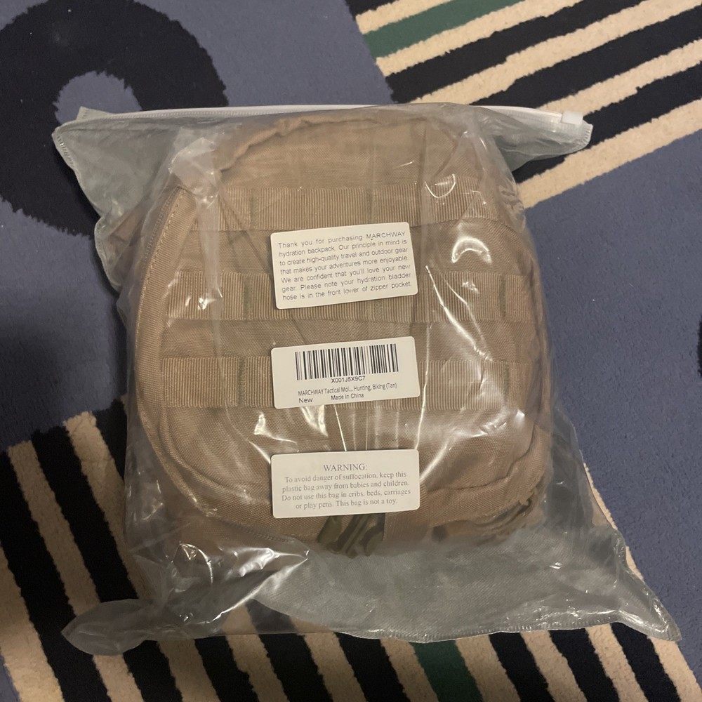 MARCHWAY Tactical MOLLE Hydration Pack Backpack 3L TPU Water Bladder