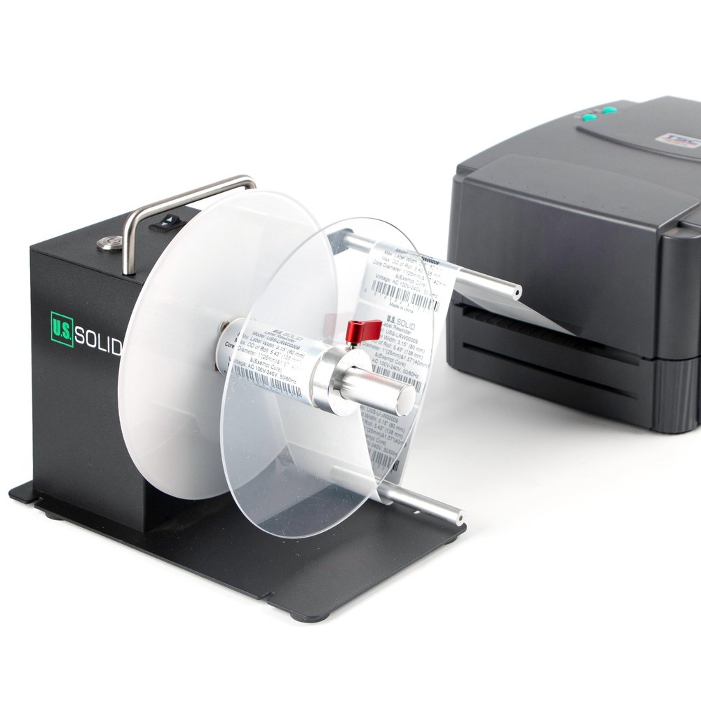 U.S. Solid Automatic Label Rewinder 4.72 in Width for Color Inkjet Printers