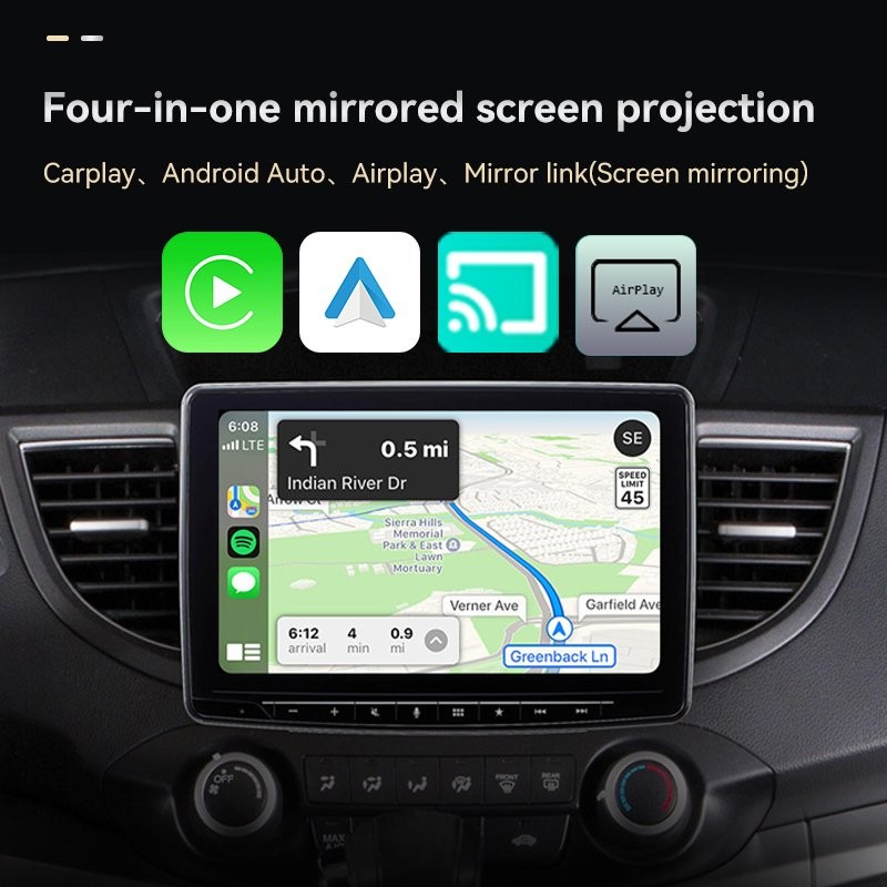 Wireless CarPlay Adapter for Apple iPhone & Android Auto USB Adapter Plug & Play