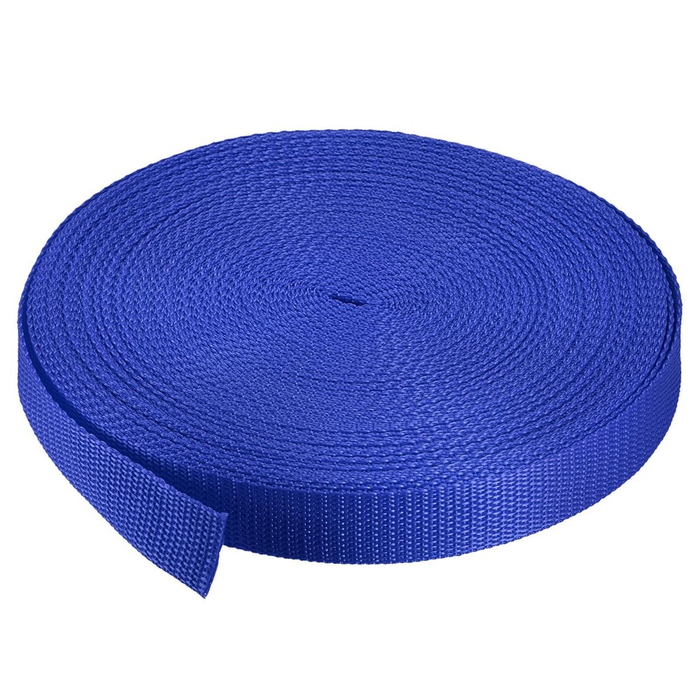 Lightweight Polypropylene Webbing Strap 1" 25 Yards Navy Blue Strapping