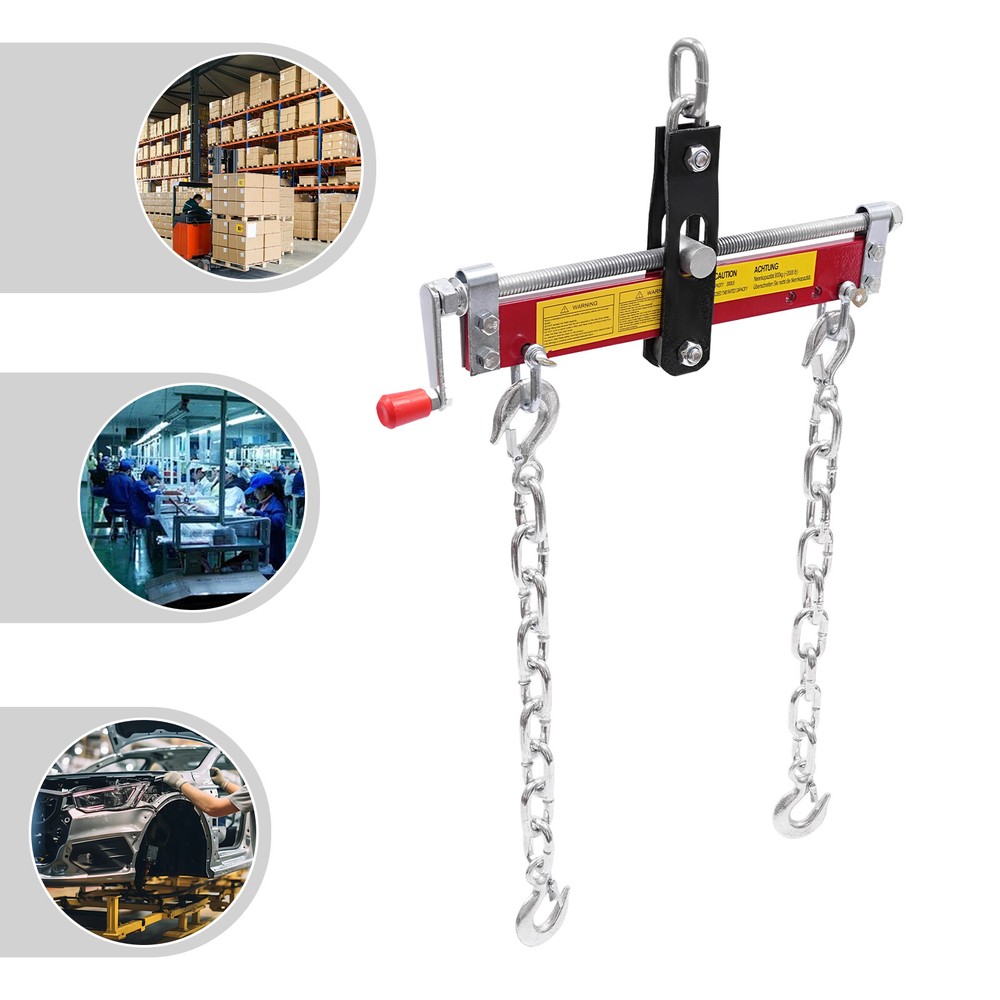 Engine Hoist Crane Accessory Engine Load Leveler w/Adjustable Handle 2000 lbs