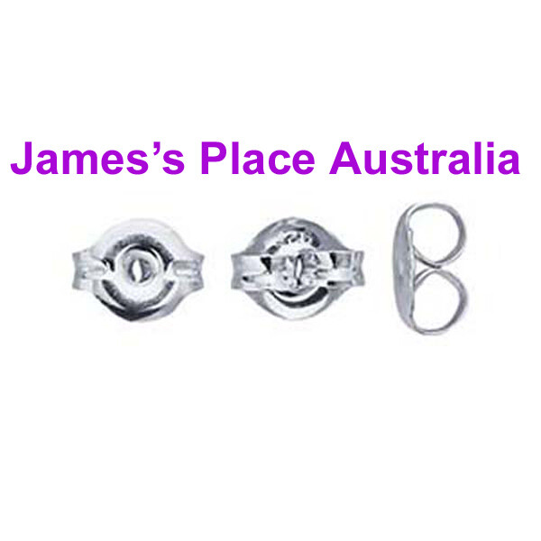 Flat back Stud Earring Settings - .925 Sterling Silver