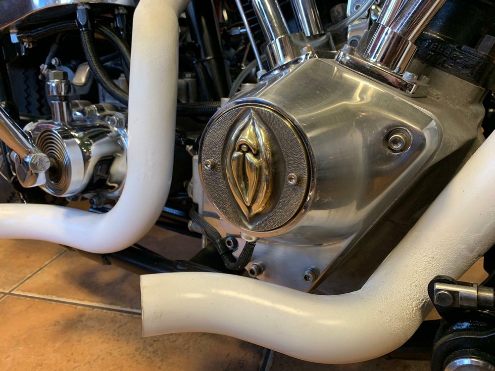 Harley-Davidson SHOVELHEAD, EVOLUTION,Sportster point cover, SOLID BRASS
