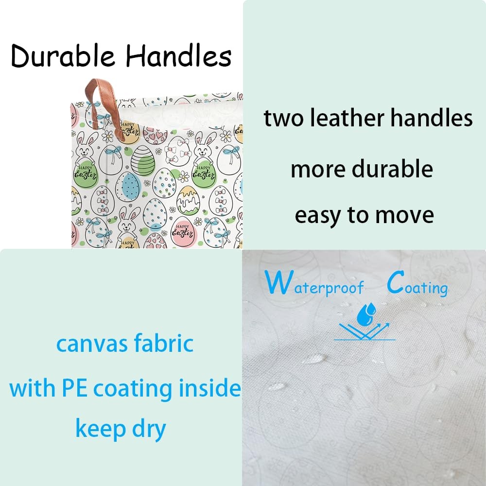 NTAOHAMPER Rectangular Storage Baskets，Gift Basket,Book Box,Room Decor(Happy ...