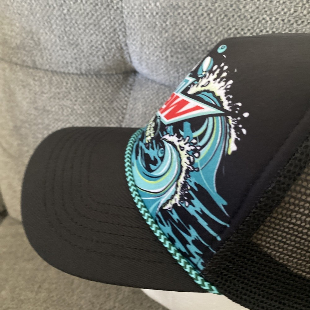 Mountain Dew Baja Blast Big Waves Trucker Hat Multi-Color