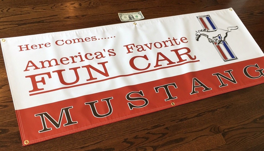 MUSTANG Garage Banner Sign (Large 2’x 5’)