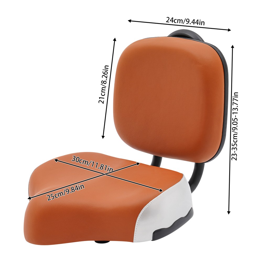 Extra Wide Tricycle Seat with Adjustable Backrest for Enhanced Comfort