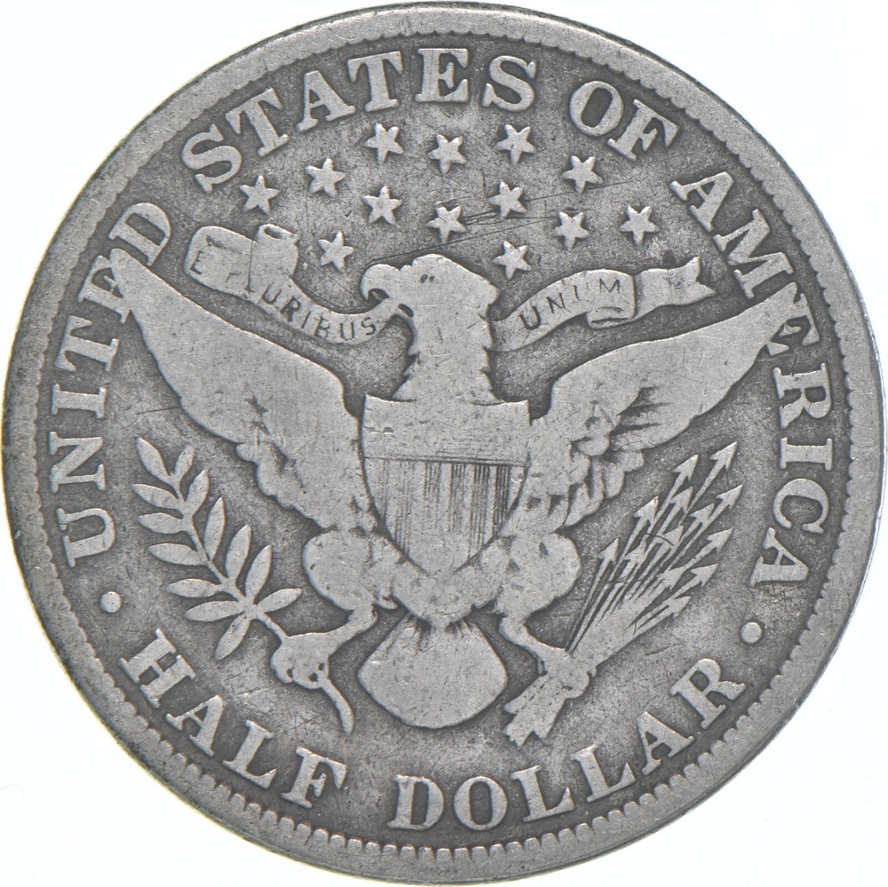 1908 Barber Half Dollar Average Circ