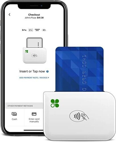 First Data Clover GO V3 EMV NFC BLUETOOTH Mobile Credit Card Reader with Dock
