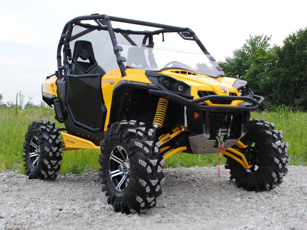 SuperATV Scratch Resistant Half Windshield for Can-Am Commander 1000 / MAX 2021+