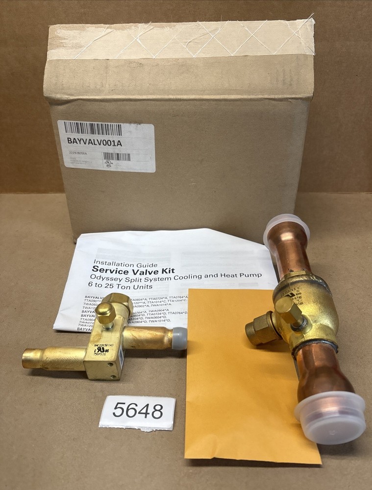 BAYVALV001 Trane Service Valve Kit Odyssey Split System Cooling/Heating Pump New
