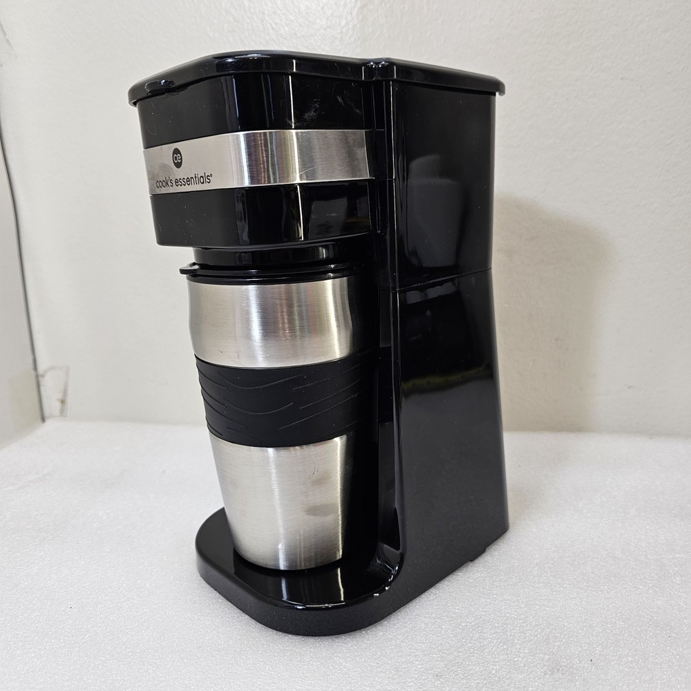 Cook's Essentials Single-Serve Coffee Maker With Tumbler