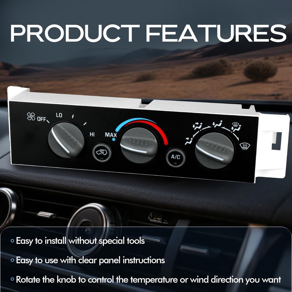 Front Climate Control Module A/C Heater Air Conditioning Panel Unit for Chevy...