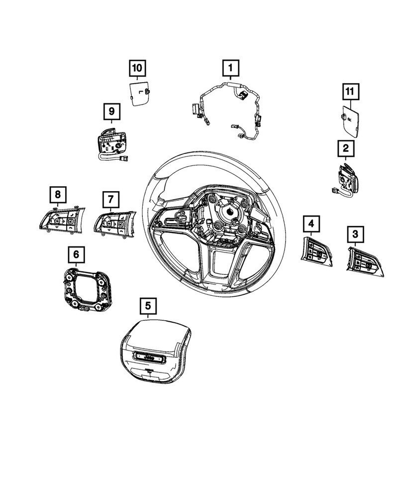 Genuine Mopar Steering Driver Assist Switch 68664056AB
