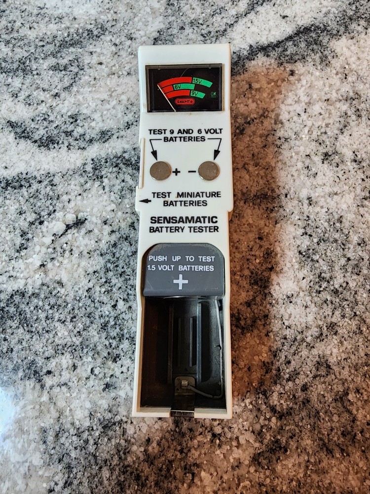 Snapit Sensamatic Battery Tester 1981 Vintage