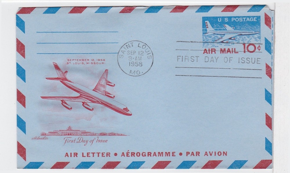 TurtlesTradingPost - 10c Jet Liner Aerogramme #UC32a Artmaster Cachet