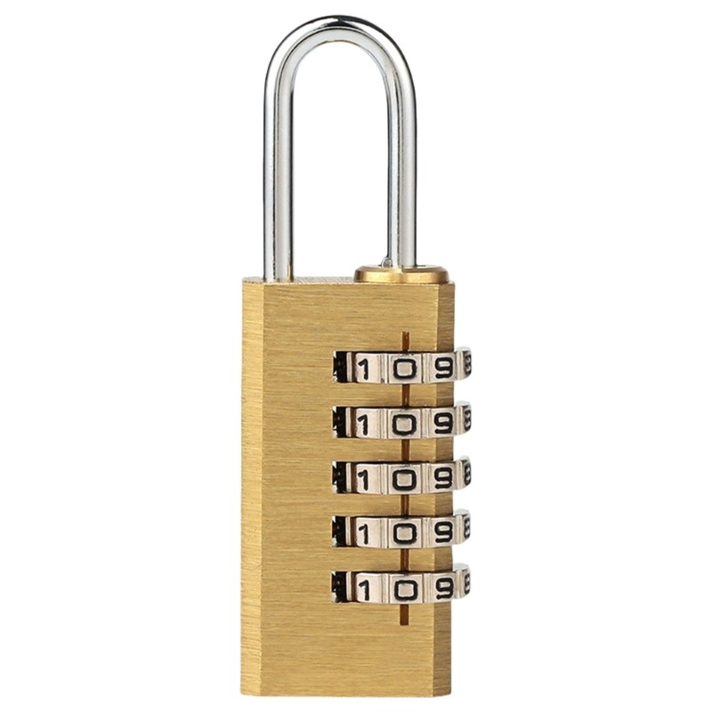 Sturdy Brass Combination Padlock for Personalize Belongings Protective