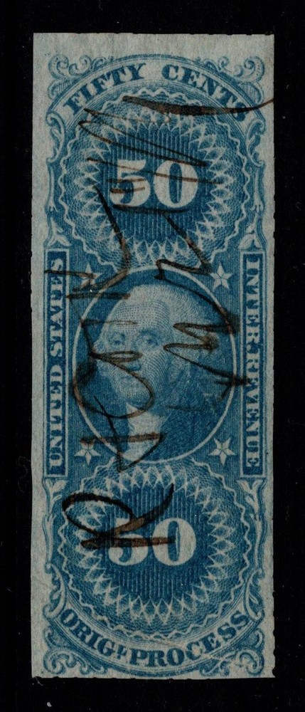 US SC# R60a Used / Small Lower Paper Fold Error - S39349