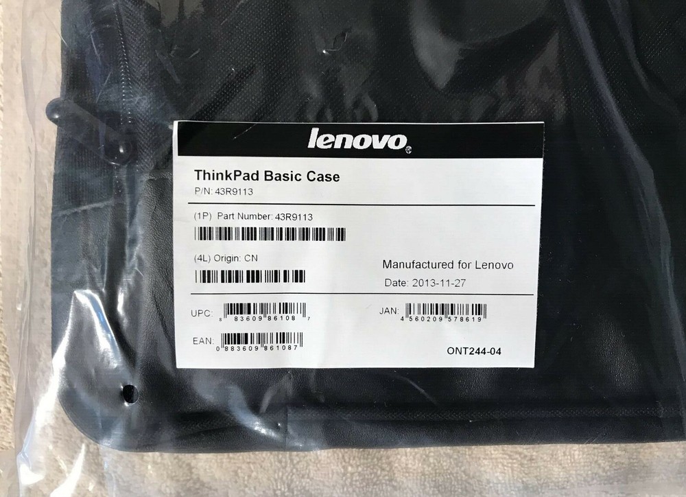 Lenovo Travel Case, Thinkpad Basic Case, also for Laptops, 43R9113, Lockable,NEW