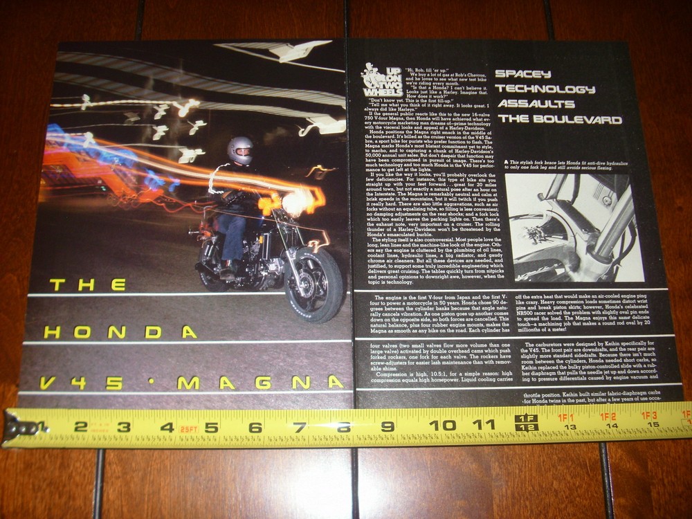 1982 HONDA V45 MAGNA ORIGINAL ARTICLE