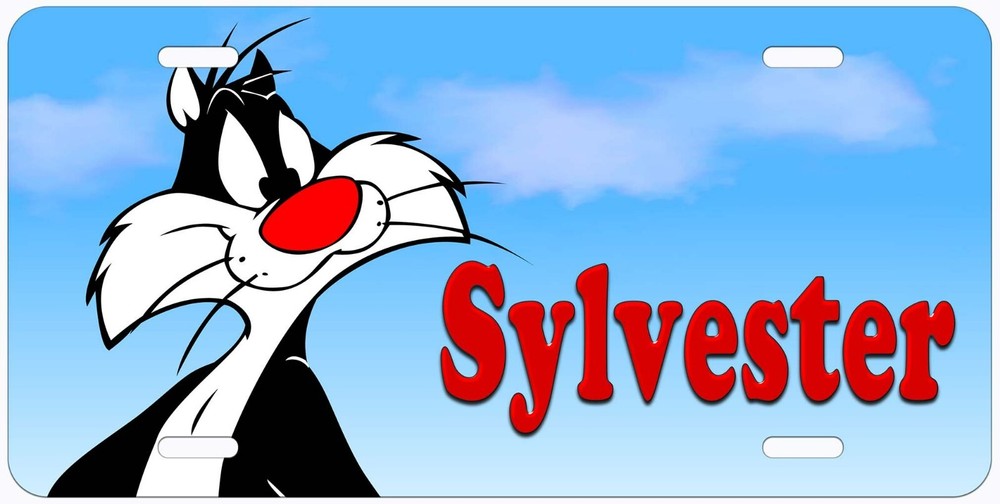 Personalized Sylvester Aluminum Car License Plate Any Name