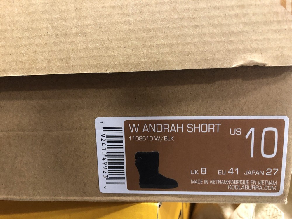 Koolaburra Womens Andrah Short Boot Black Size 10 M