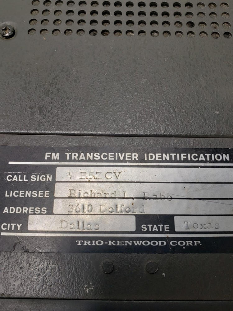 Kenwood TR-7400A 2M Transceiver Radio w/ Microphone & Original Box Untested