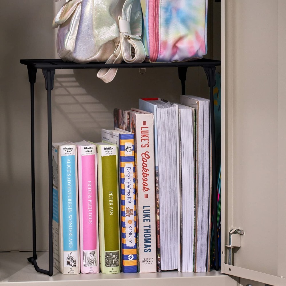 Stac-A-Shelf Locker Organizer Shelf, Stackable, Extra Tall, Fits Standard Siz...
