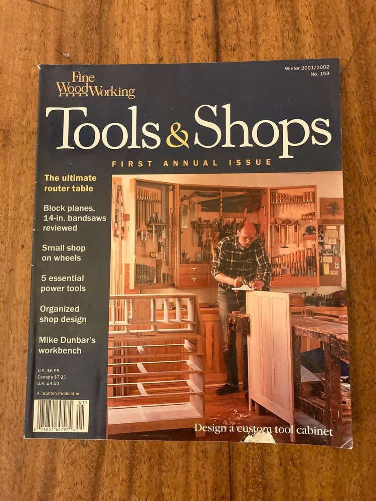 Fine Woodworking Magazines, Issue 153 Tools & Shops 2001/2002