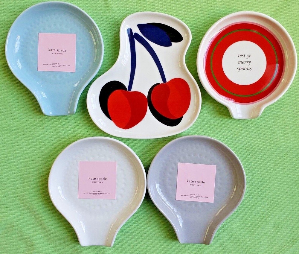 KATE SPADE SPOON REST:NWT CHERRY DOT, WILLOW DRIVE, or MERRY & BRIGHT
