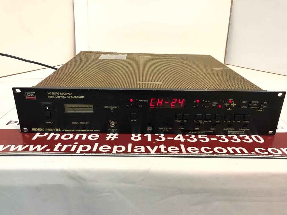 DX ANTENNA DIR-657 BROADCAST SATELLITE RECEIVER